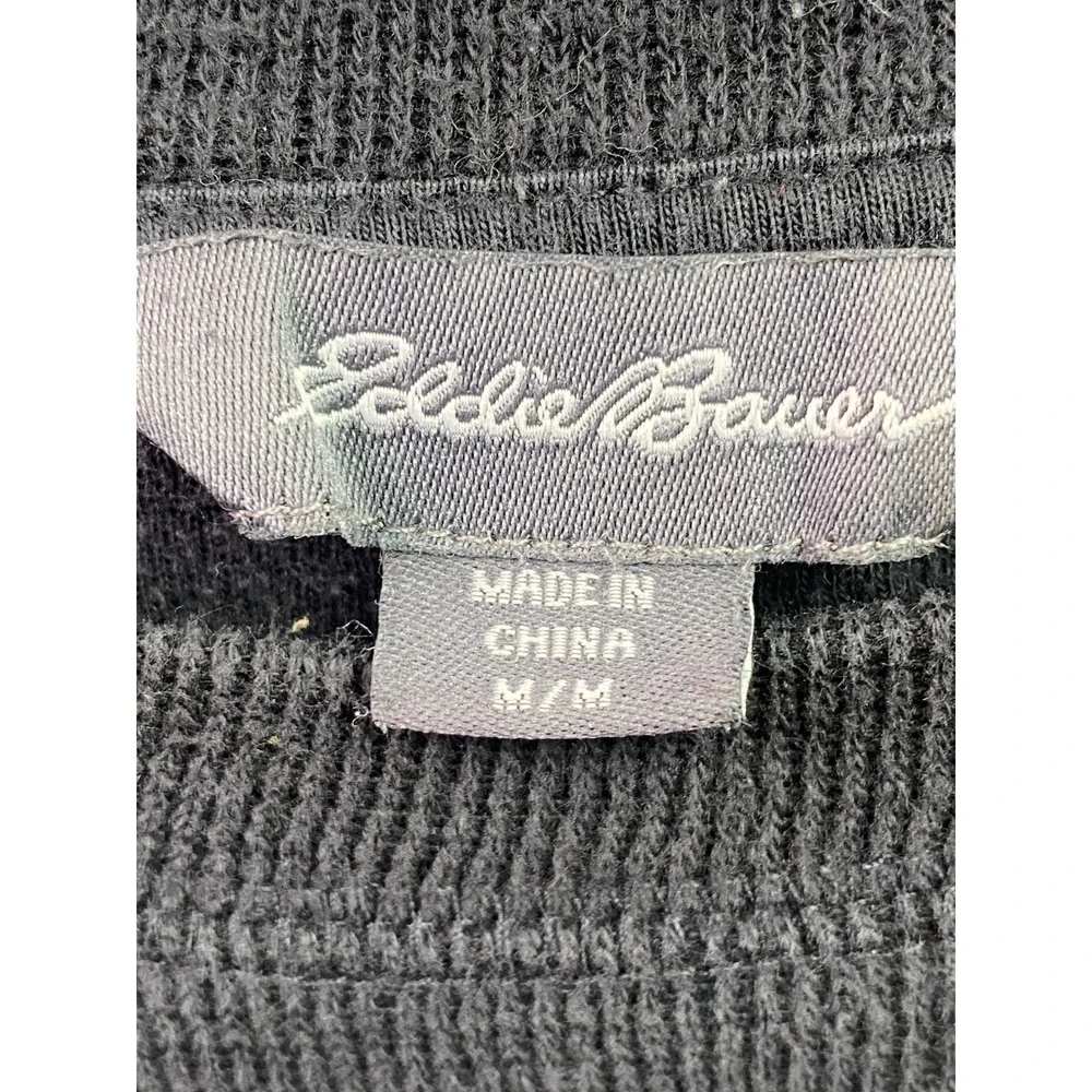 Eddie Bauer Sweater Mens Medium Lightweight Pullover Preppy Academia Embroidered - Picture 3 of 8